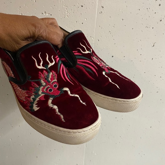 Gucci Dublin dragon slip-on sneakers - Picture 4 of 12